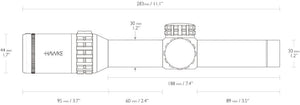 Frontier 30 1-6x24 L4A Dot - Hawke