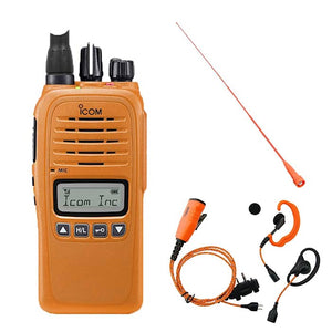 Jagdradiopaket Orange, Radio + Headset + lange Antenne - ProHunt Basic 2