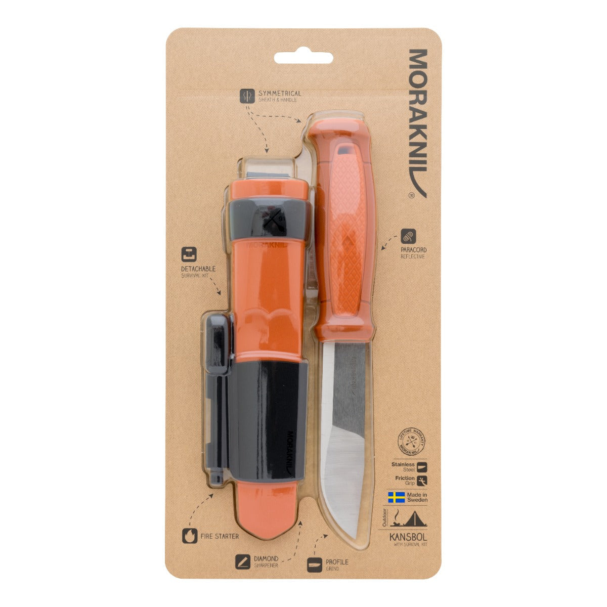 Kansbol mit Survival-Kit (S) Burnt Oran – Morakniv