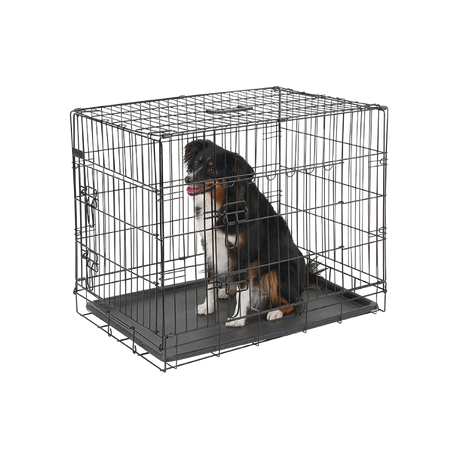 Hundebox aus Stahl, zusammenklappbar – 92x63x74 cm – Kerbl