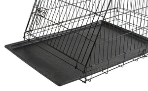 Hundebox aus Stahl, zusammenklappbar, abgeschrägt – 63x48x57cm – Kerbl